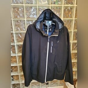 Nautica Softshell Jacket – Men’s XXL – Hooded Wind & Water Resistant